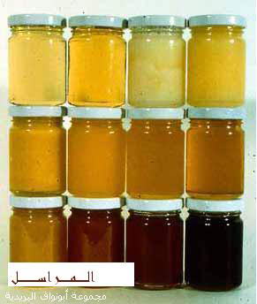 انواع عسل در رنگهای مختلف
